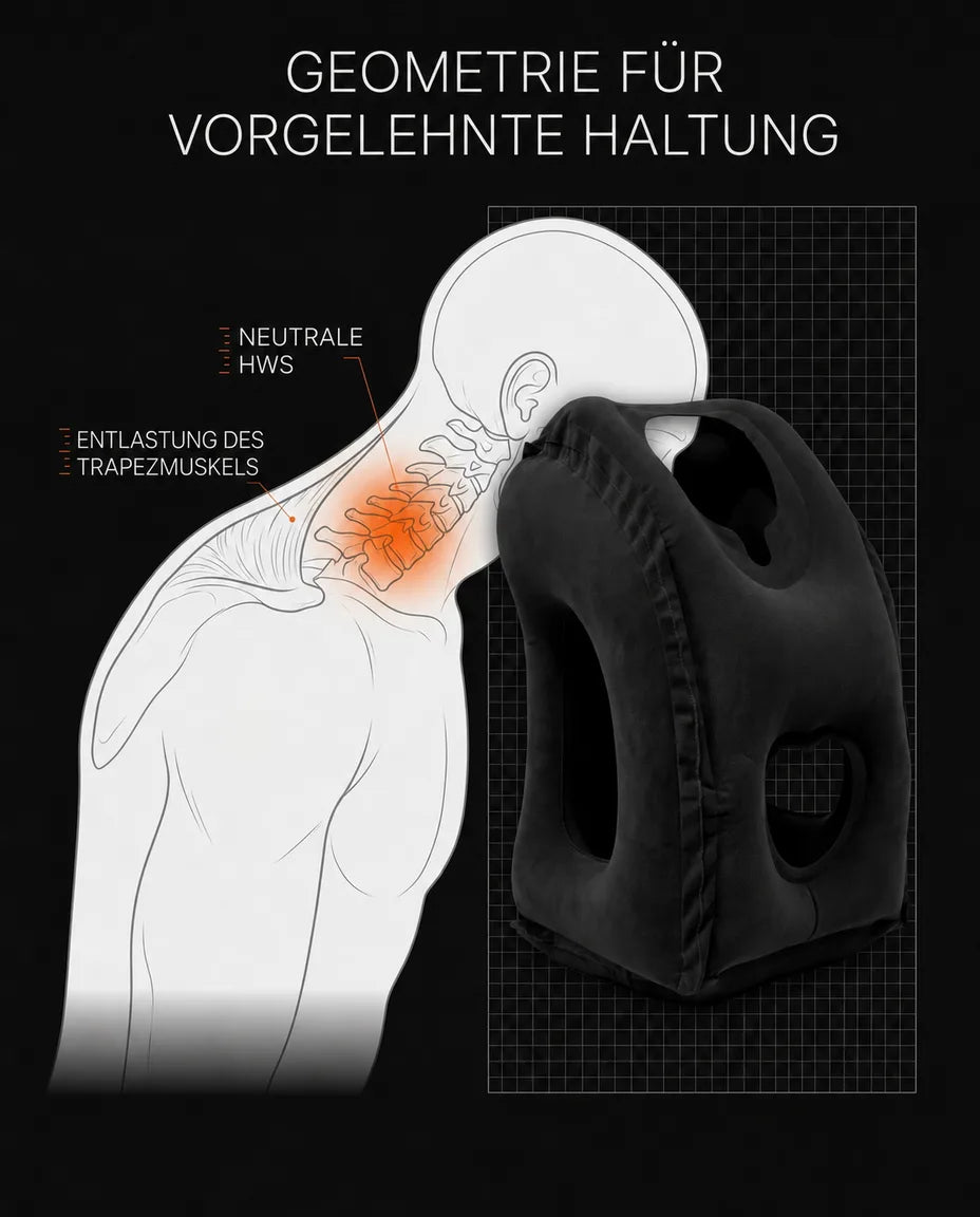 Forward-leaning sleep, designed to spare your spine