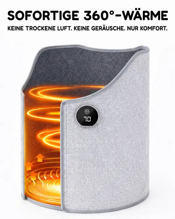 Foldable under-desk foot warmer