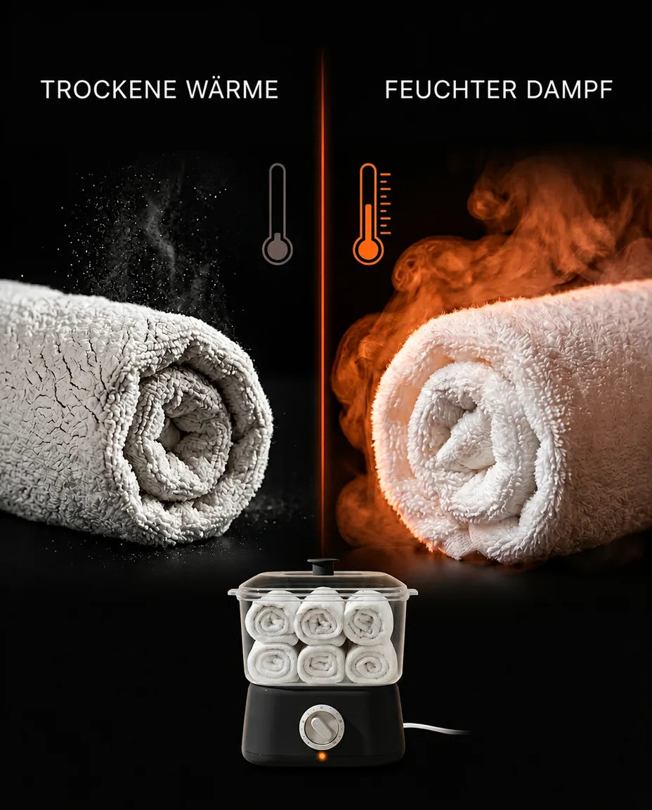 Moist heat. The way skin really likes it.
