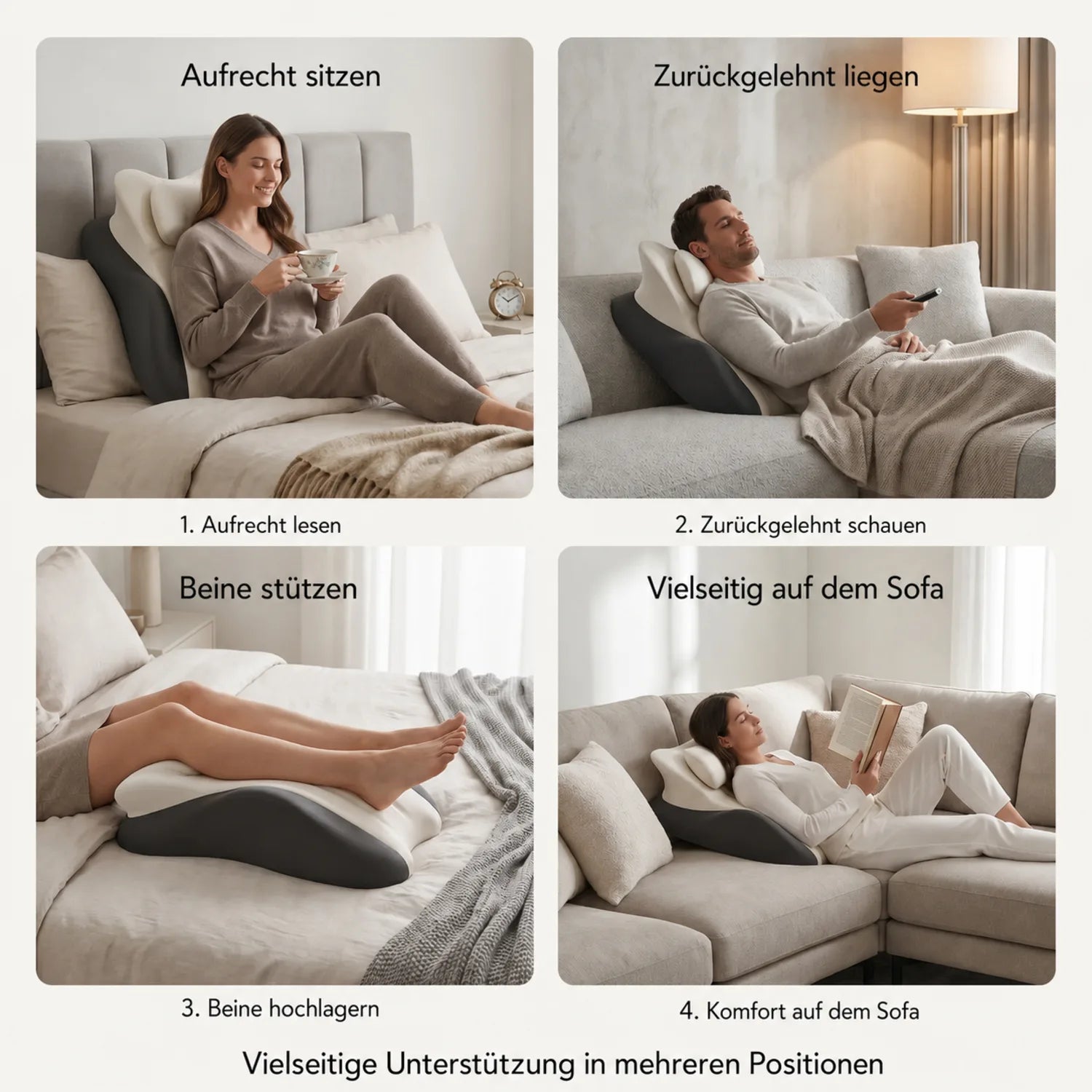 One pillow, many uses