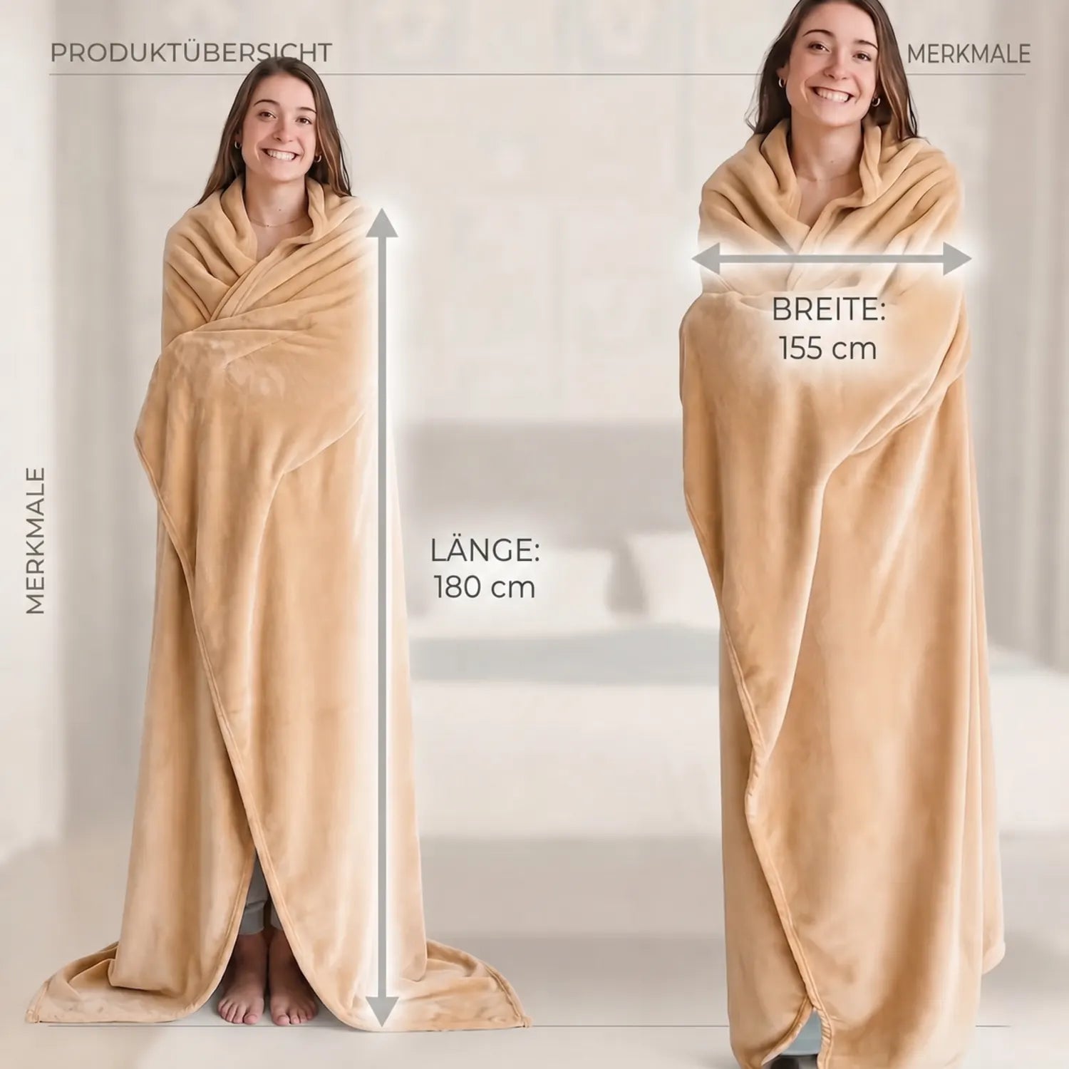 Oversized fit for full coverage