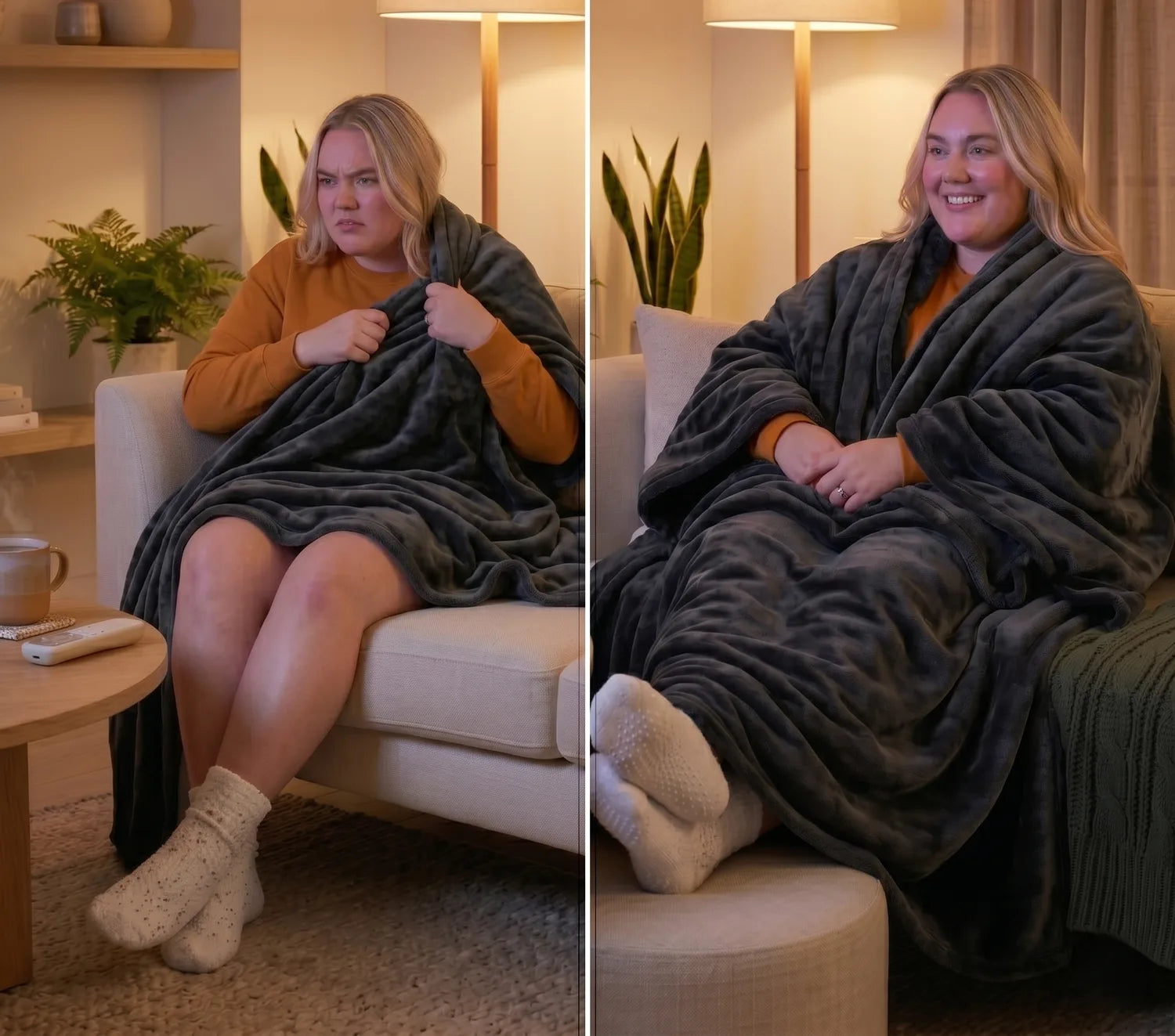 Tired of blankets that keep slipping off?