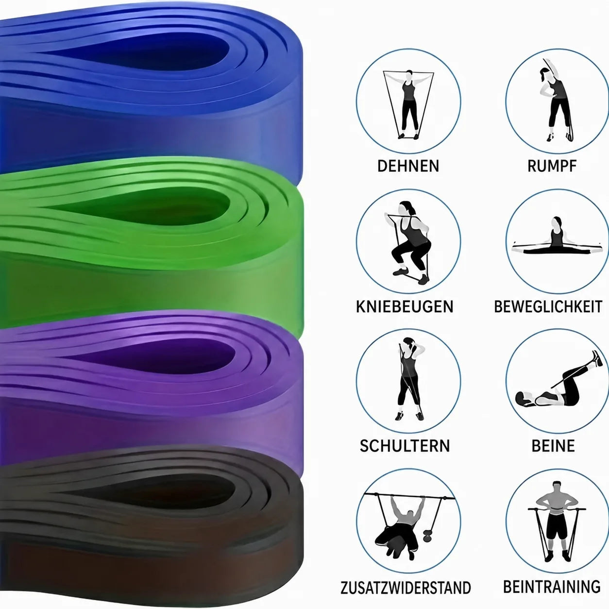 Versatile bands for all fitness levels