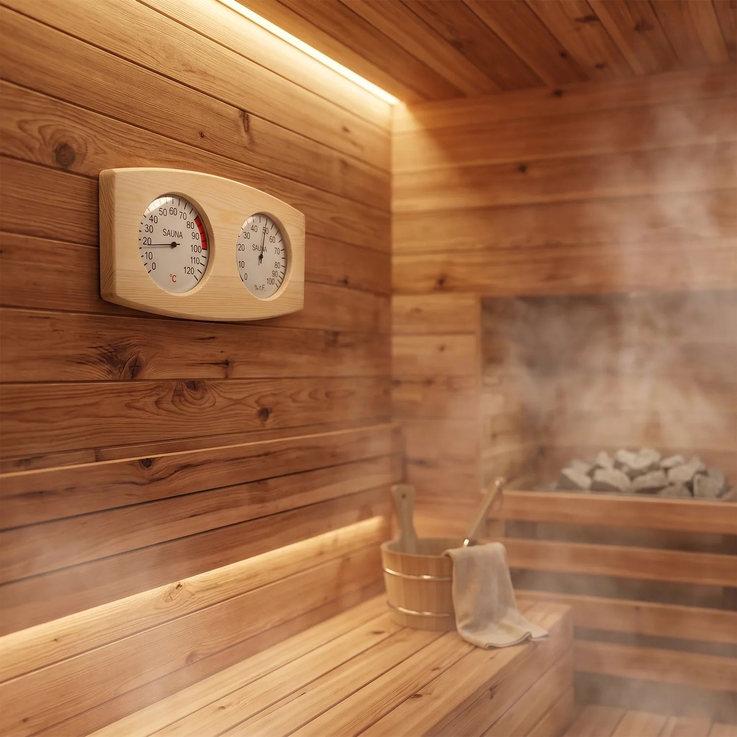 Keep a clear eye on your sauna climate