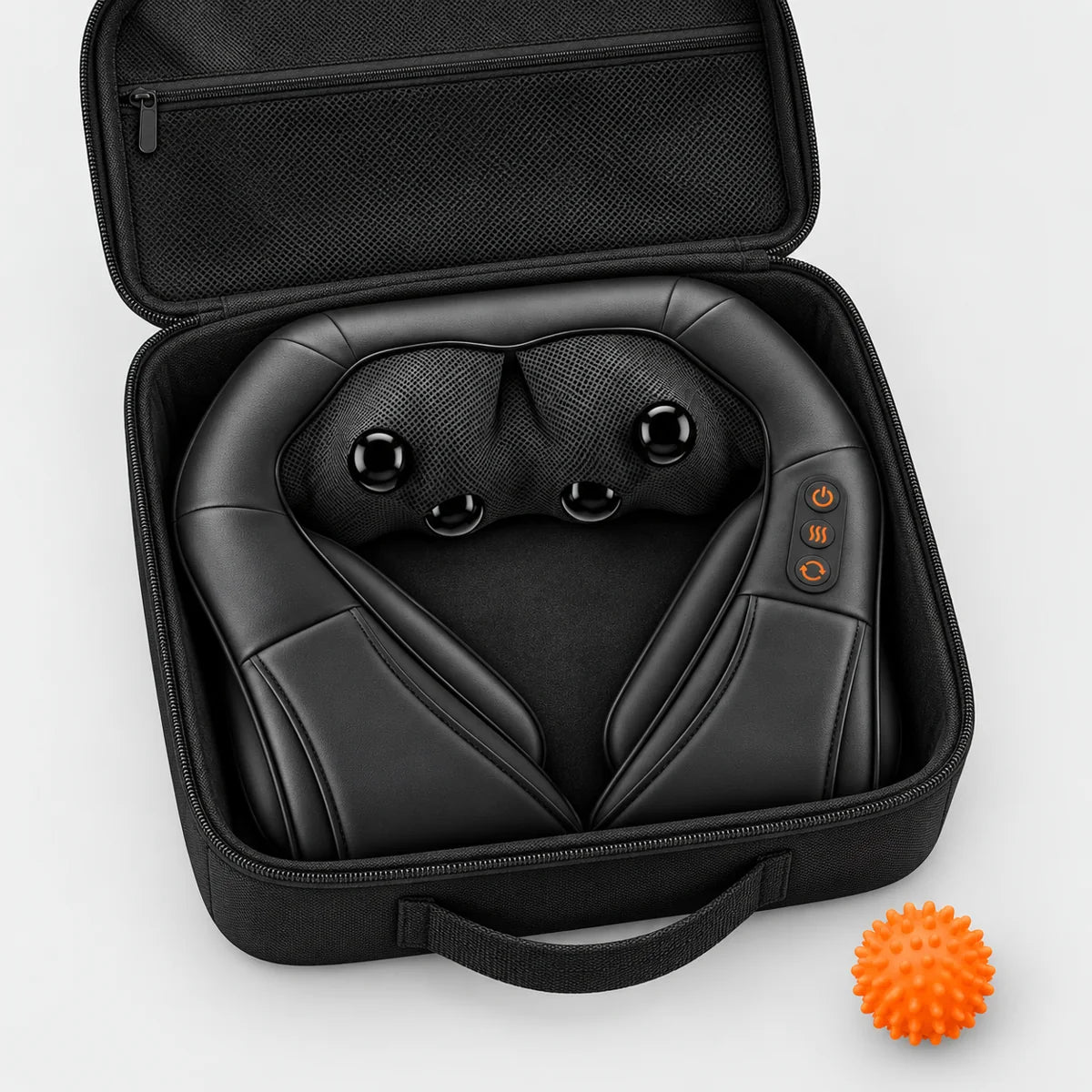 Shiatsu massager with promotional gifts